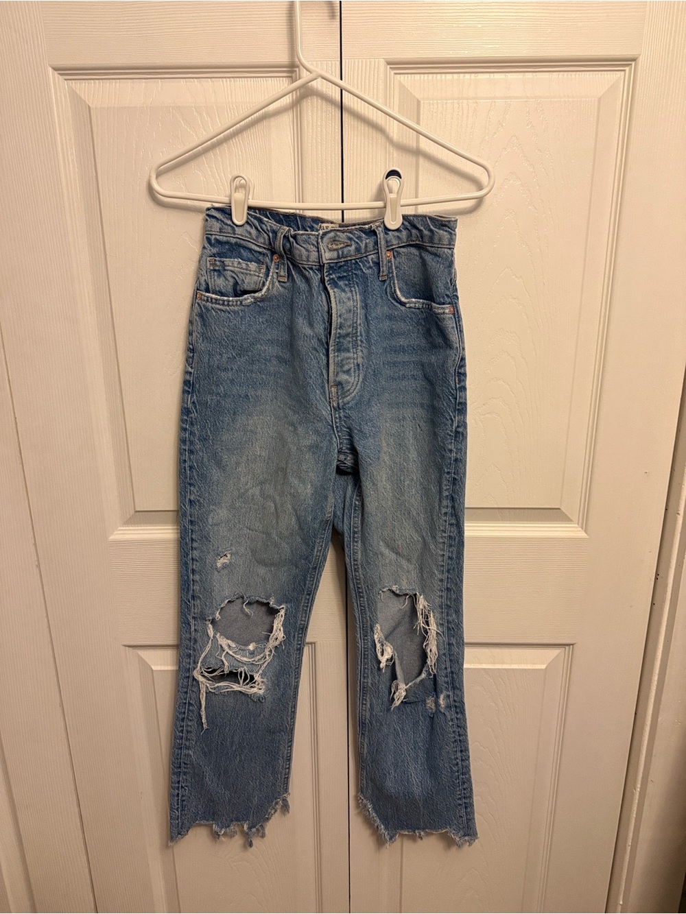 Tapered baggy high rise boyfriend fit